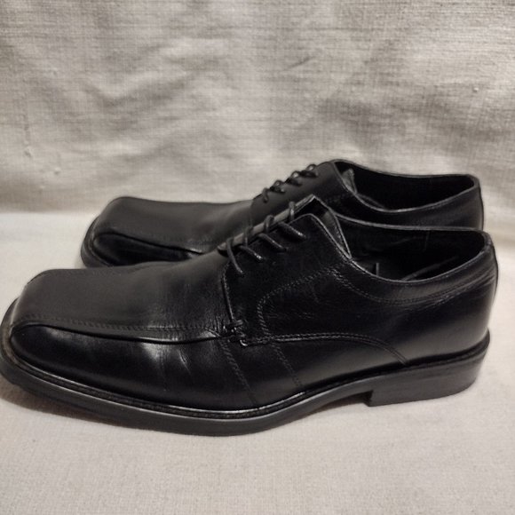 ? Aldo || 42 Osrik Black Square Toe Leather Oxfords main image 6